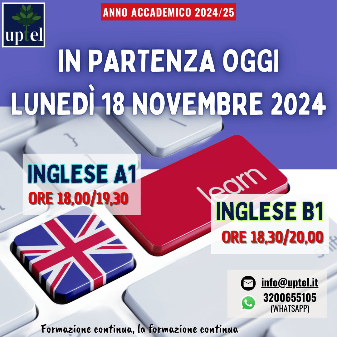 Avvio nuovi livelli di inglese