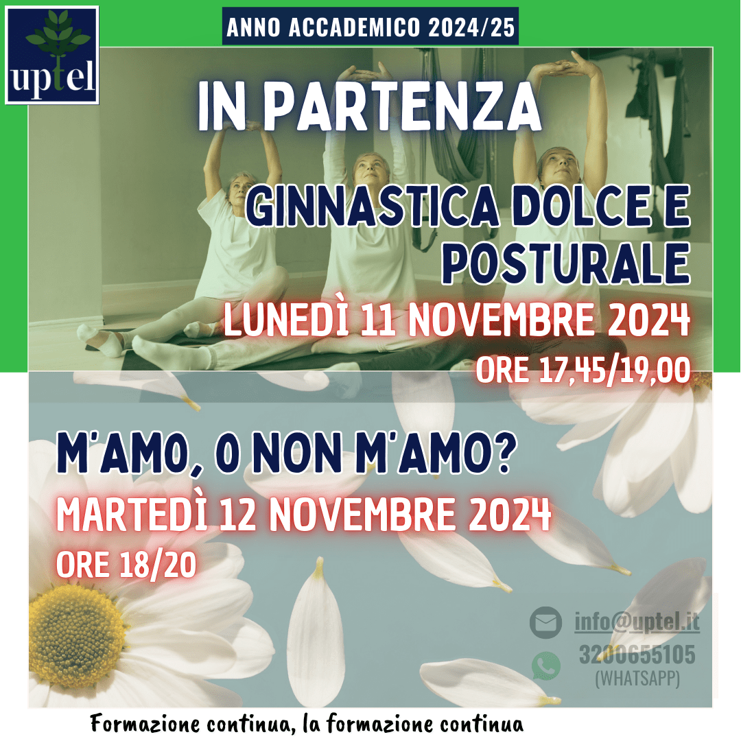 Avvio corsi: Ginnastica dolce e psicologia