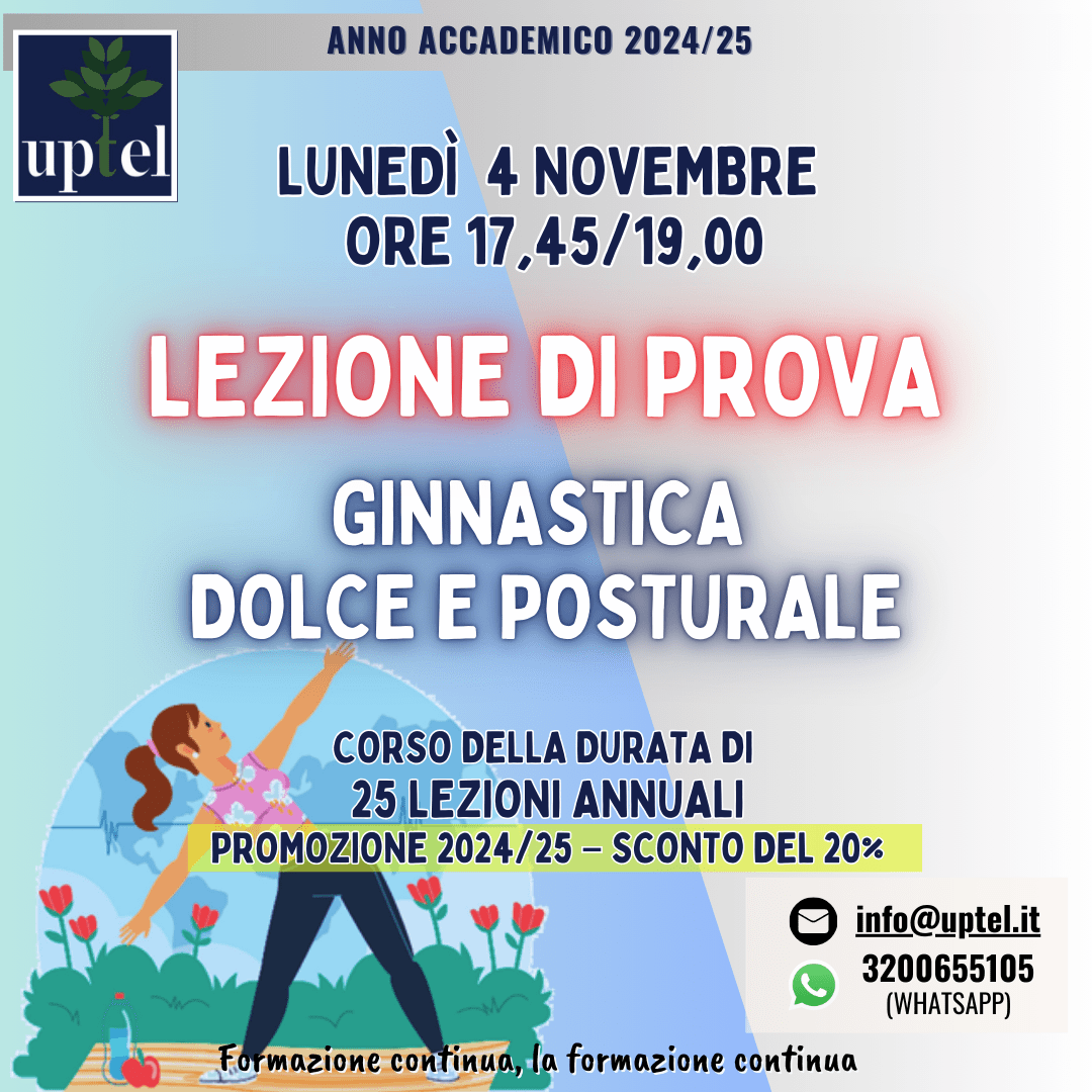 Lezione di prova di Ginnastica posturale