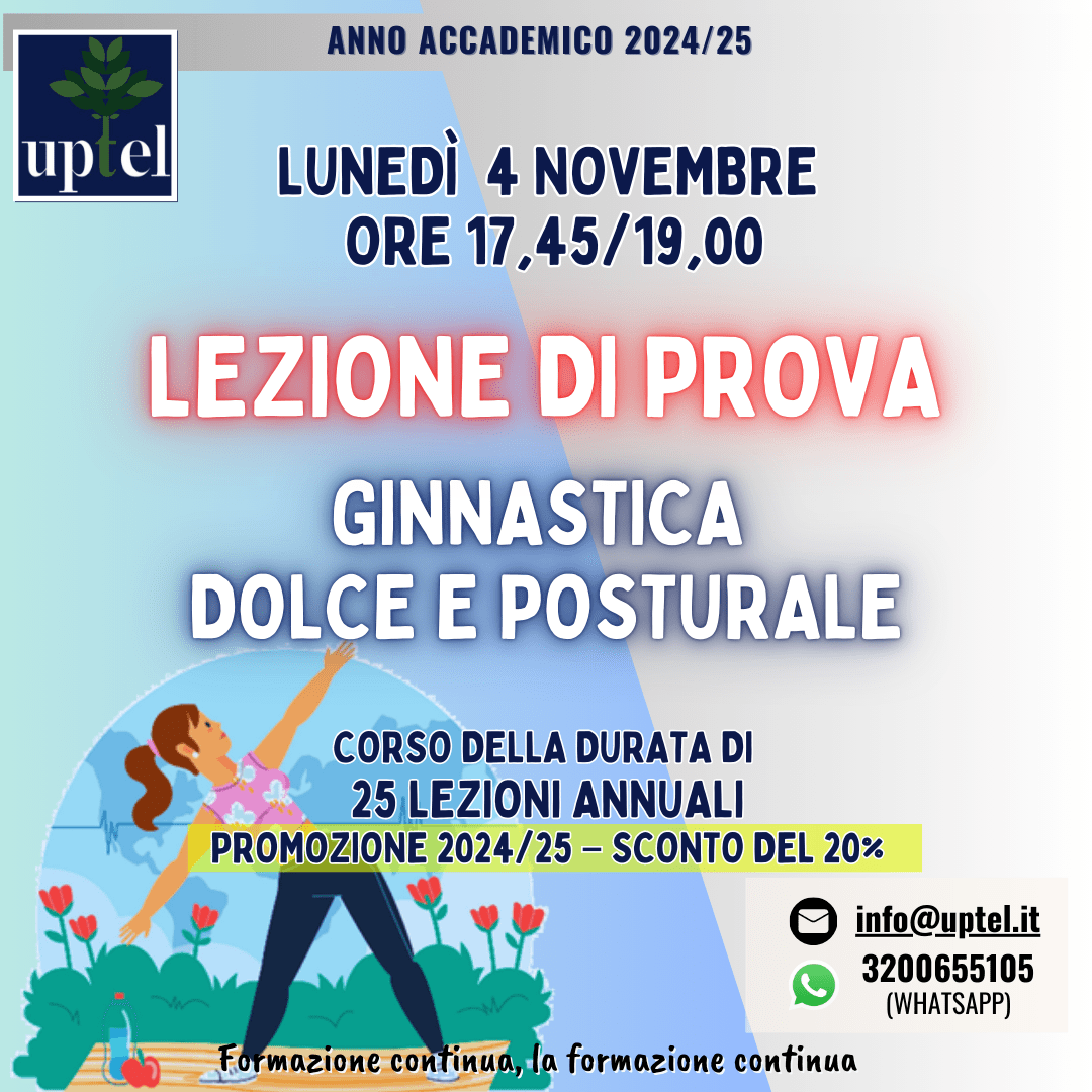 Lezione di prova di Ginnastica posturale